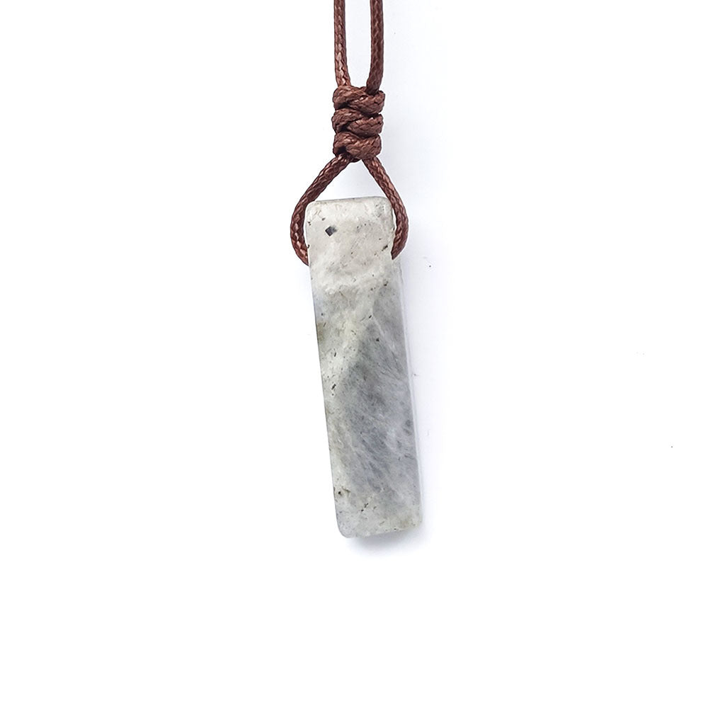 Irregular Gemstone Bar Necklace