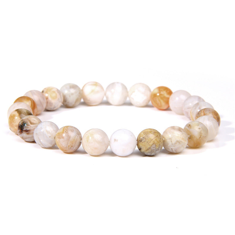 Bamboo Leaf Agate Bracelet