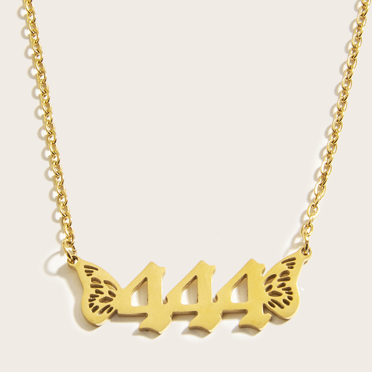 Golden Angel Number Necklace