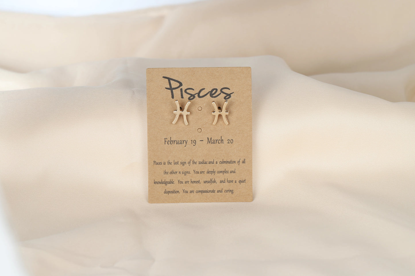 Pisces Dainty Zodiac Earrings