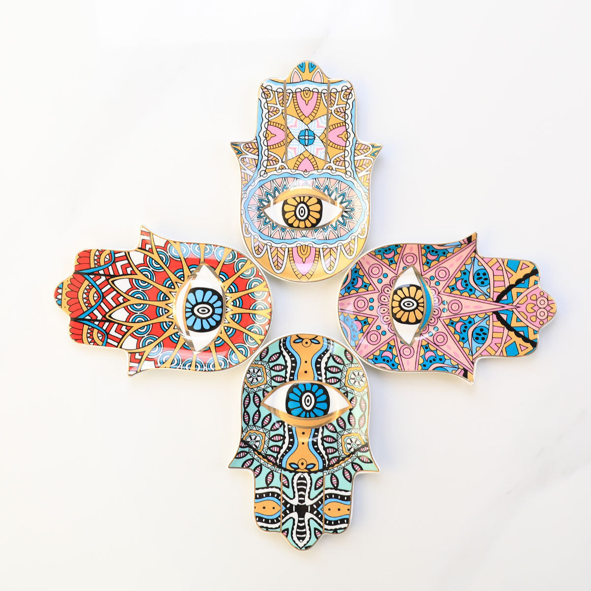 Evil Eye-Good Looking Eye Dish-Pink Gold