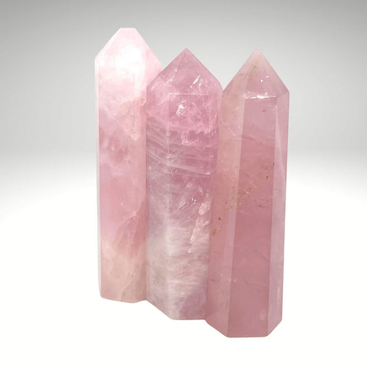 Rose Quartz Obelisk Crystal Tower