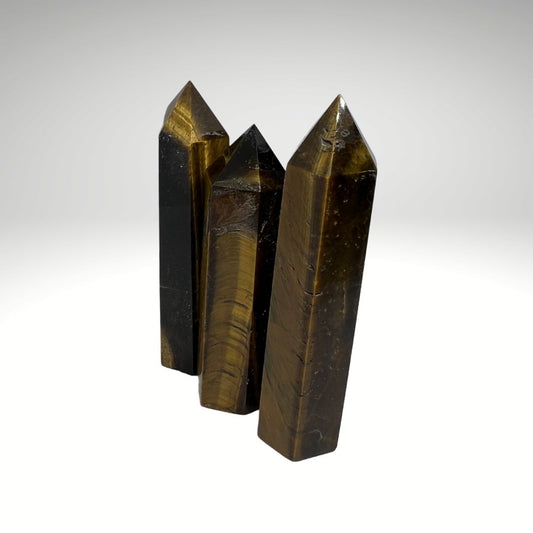 Tiger's Eye Obelisk Crystal Tower