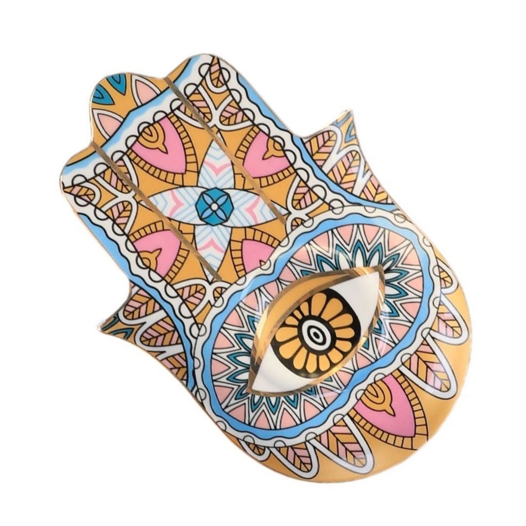 Evil Eye-Good Looking Eye Dish-Pink Gold