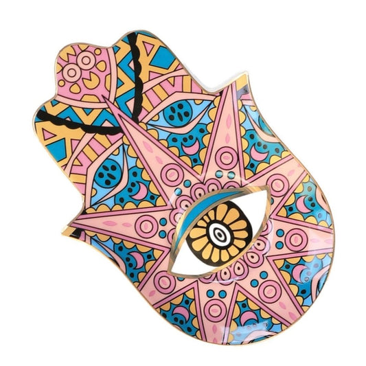 Evil Eye-Good Looking Eye Dish-Pink