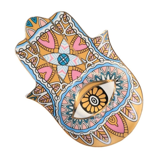 Evil Eye-Good Looking Eye Dish-Yellow