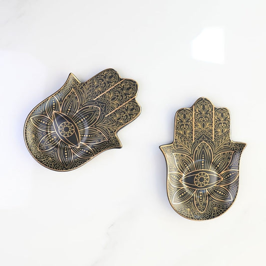 Evil Eye-Good Looking Eye Dish-Light Blue & Purple