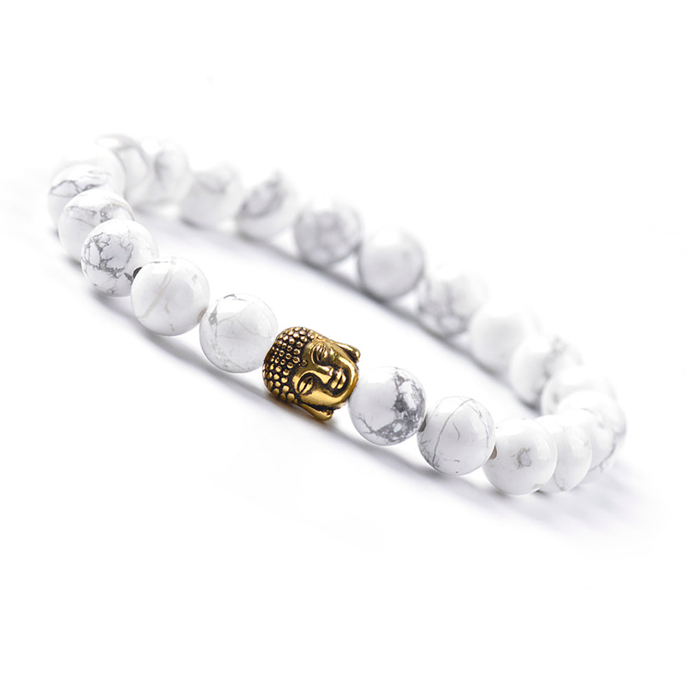 Buddha Bracelet - Howlite Stone