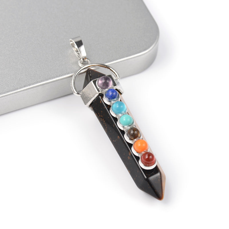 Chakras Necklace-Tiger Eye