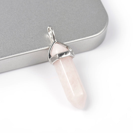 Rose Quartz Point-Necklace
