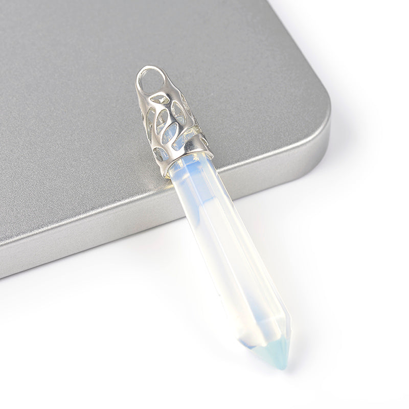 Opal Bullet Hexagonal-Necklace
