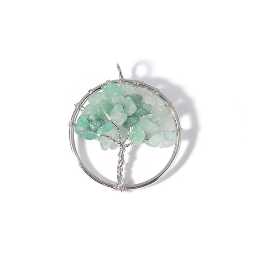 Tree of Life Necklace-Green Aventurine