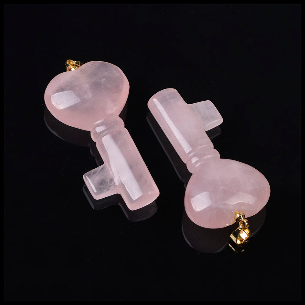 Rose Quartz Key-Necklace