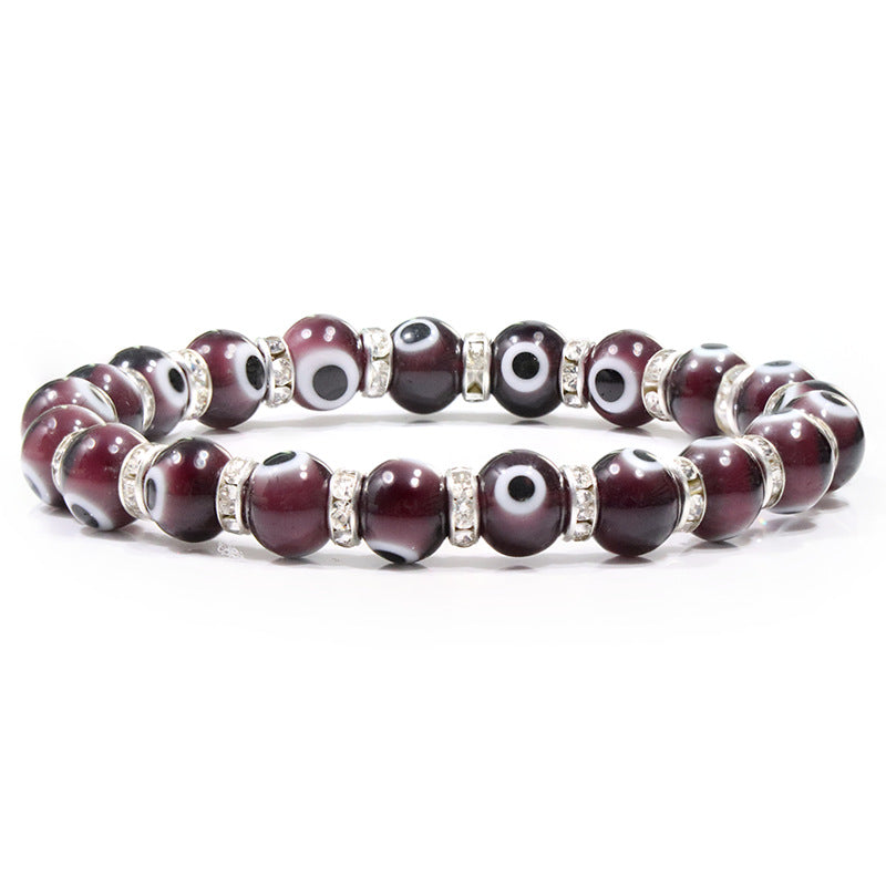 Evil Eye Bracelet - Purple