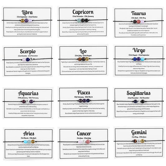 Gemstone Zodiac Bracelets