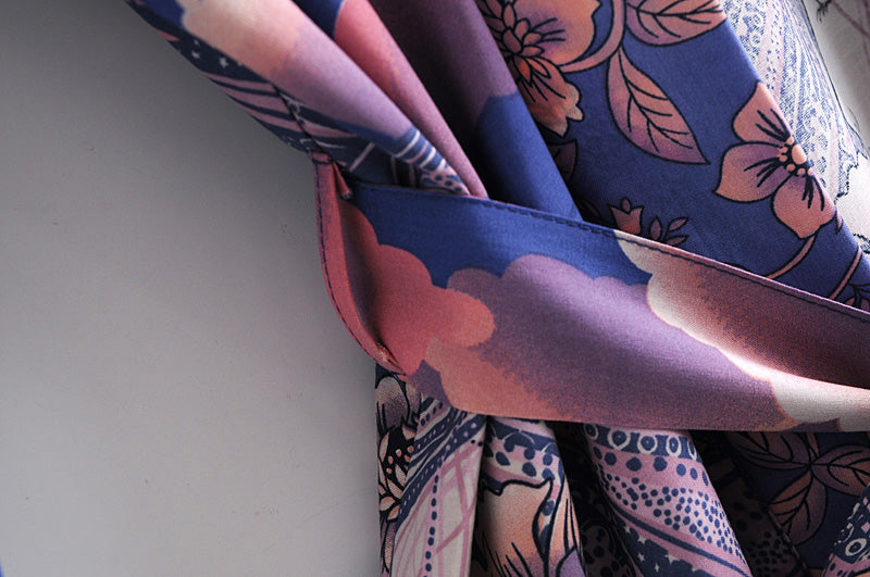 Blue Bohemian Moon Kimono