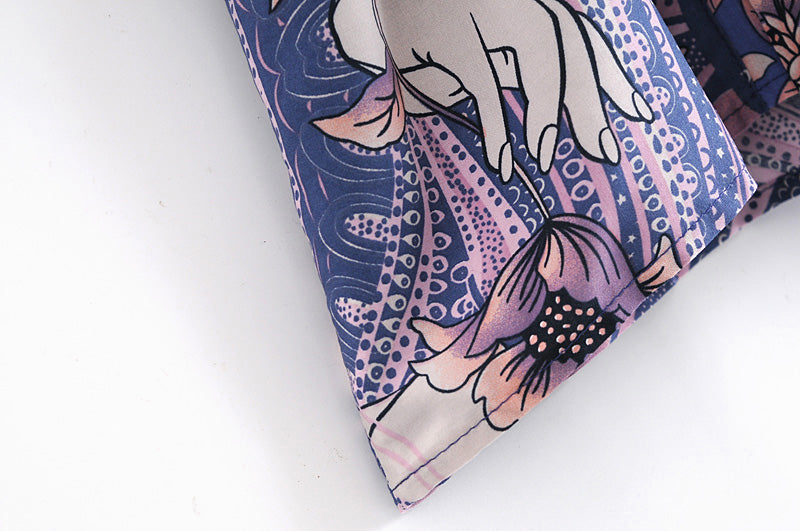 Blue Bohemian Moon Kimono