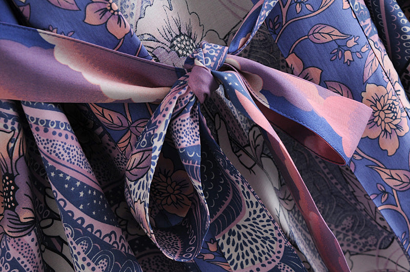 Blue Bohemian Moon Kimono