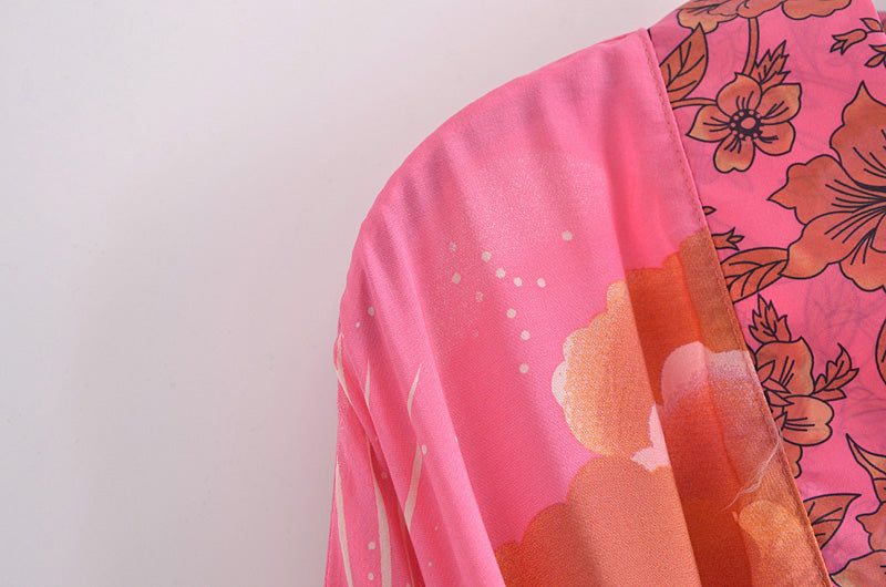 Pink Bohemian Moon Kimono
