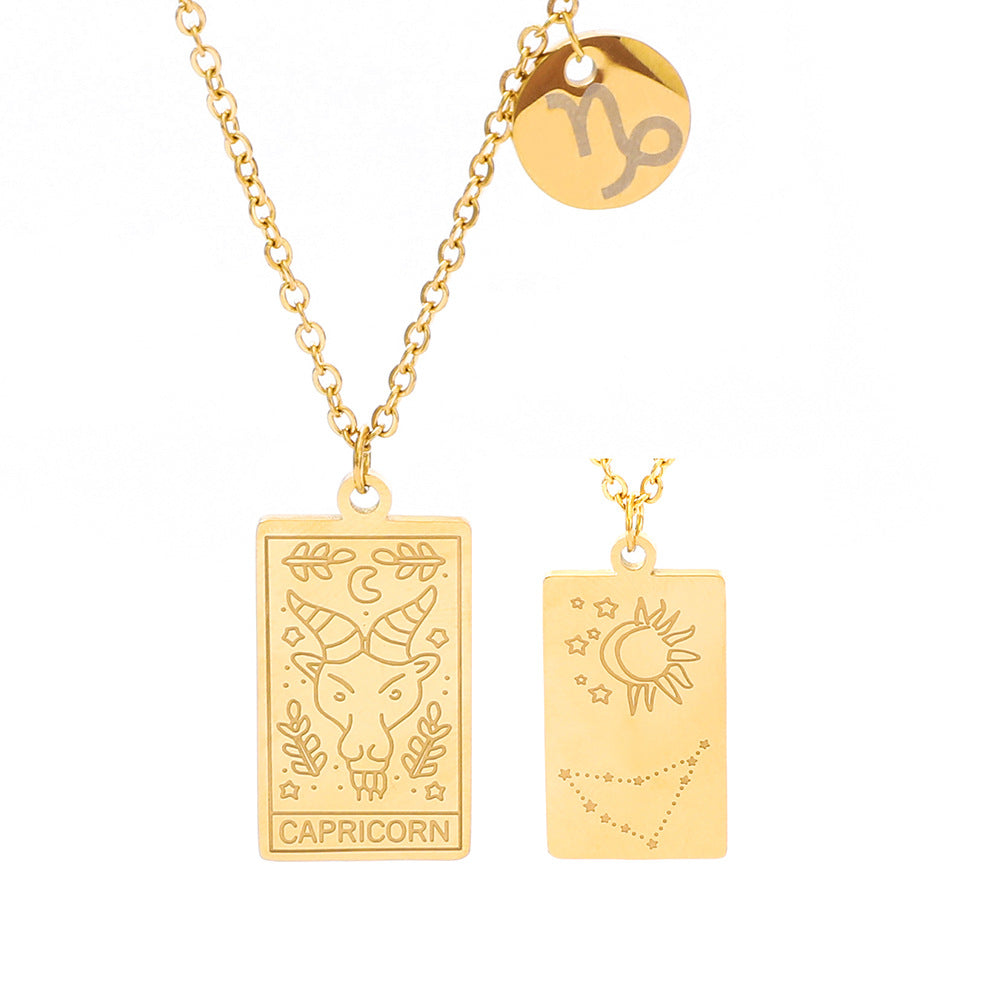 Capricorn Zodiac Necklace