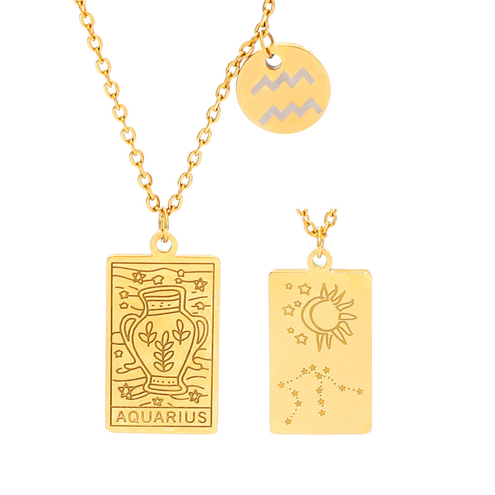 Aquarius Zodiac Necklace
