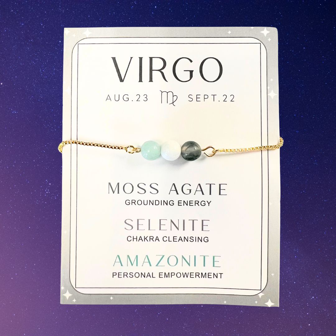 Virgo Gold Chain Adjustable Zodiac Bracelets