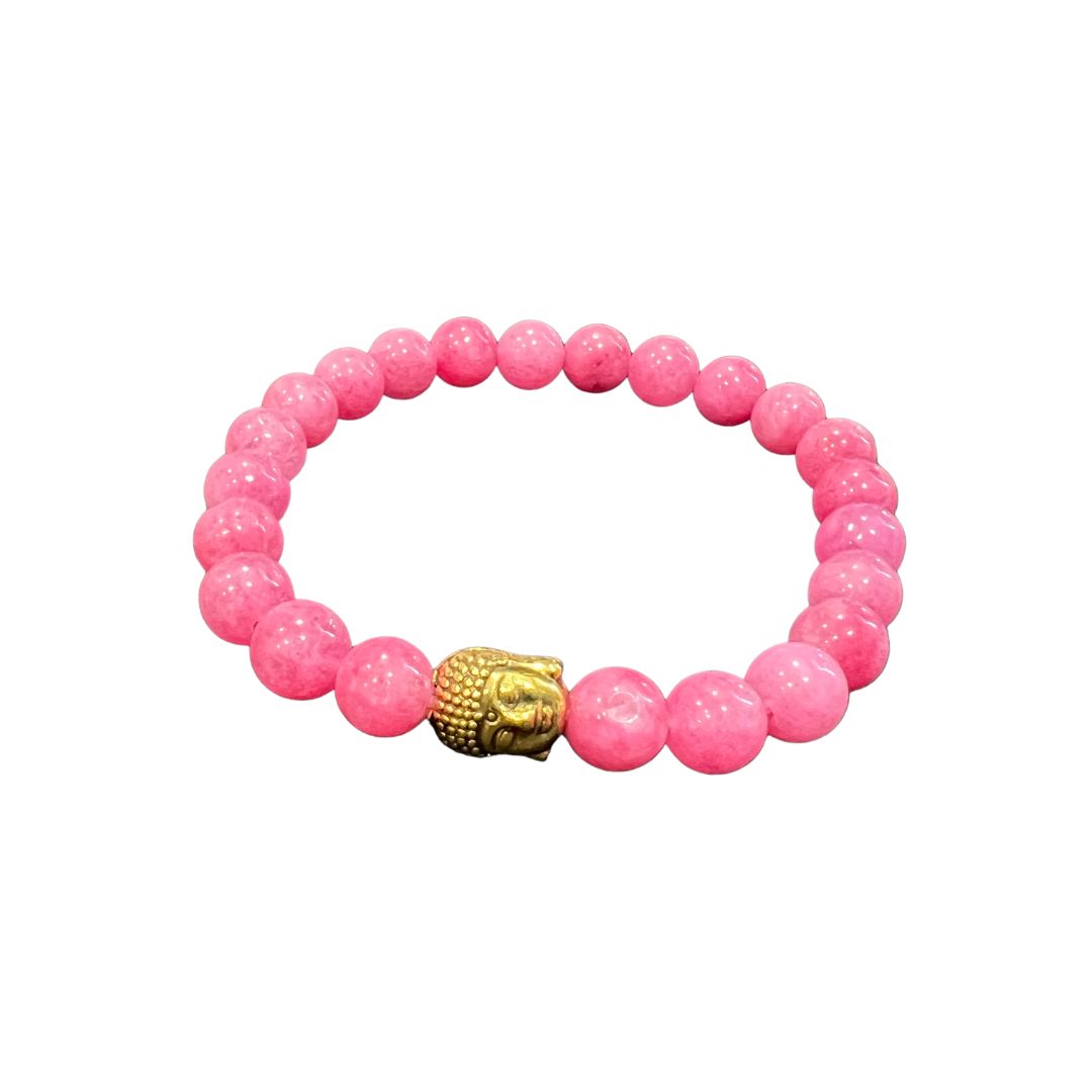 Buddha Bracelet - Cherry Quartz