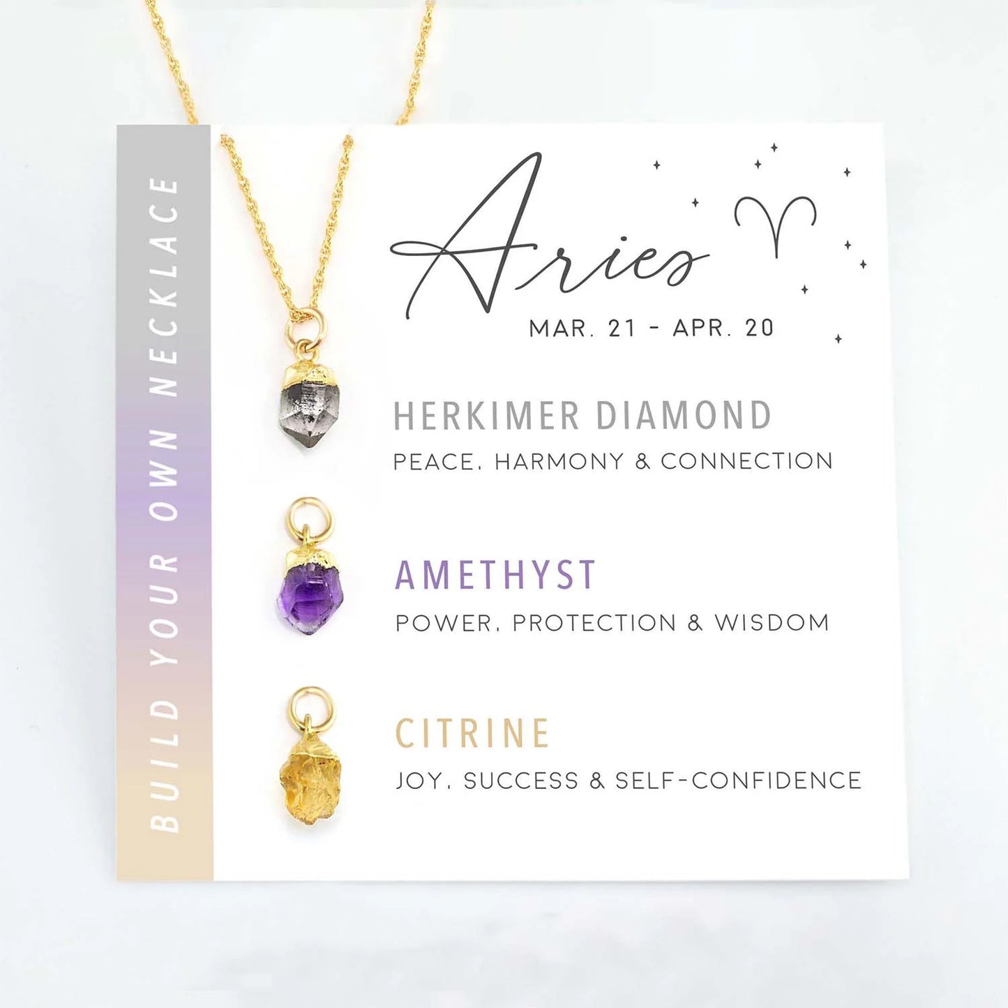 Zodiac Birthstone Build Your Own Necklace Set