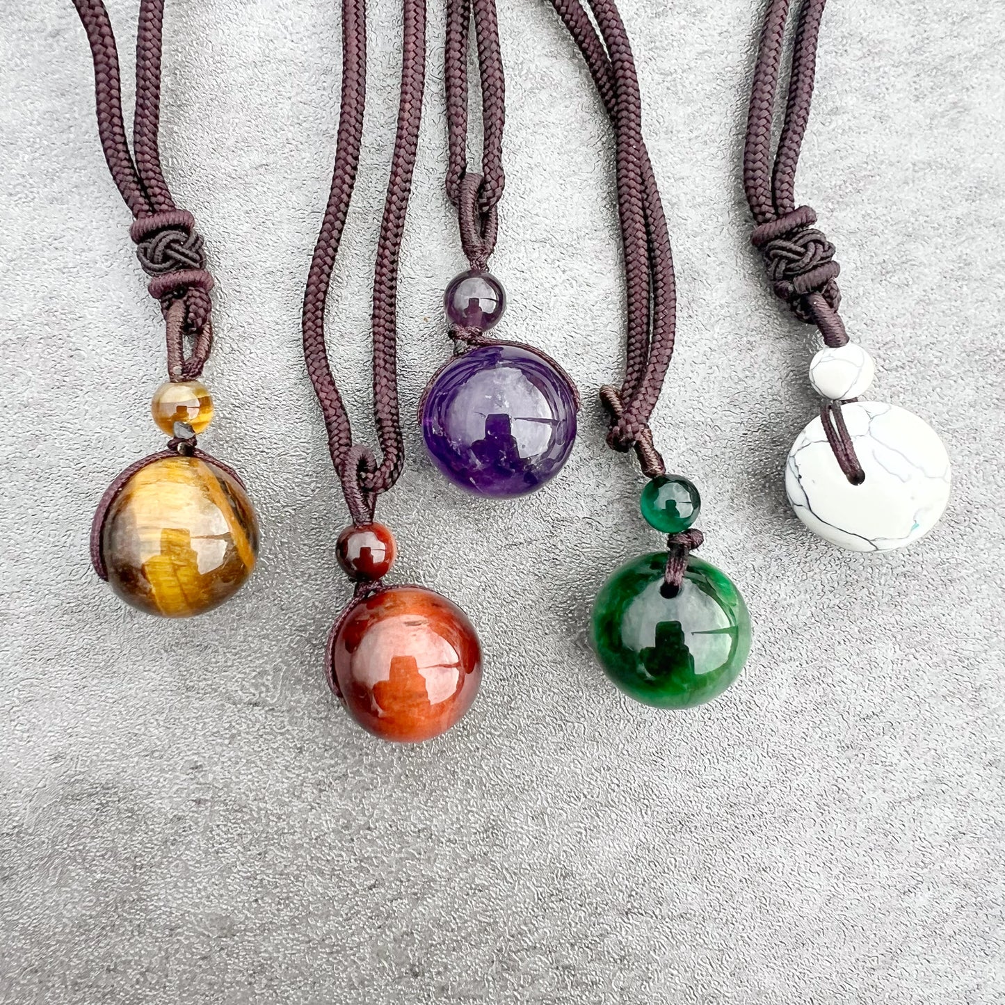 Sphere On A Rope Necklace