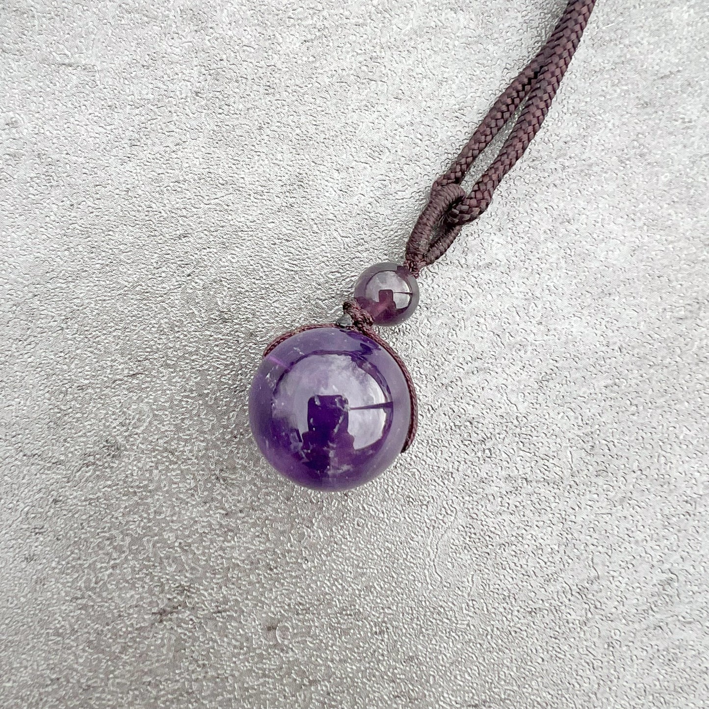 Sphere On A Rope Necklace