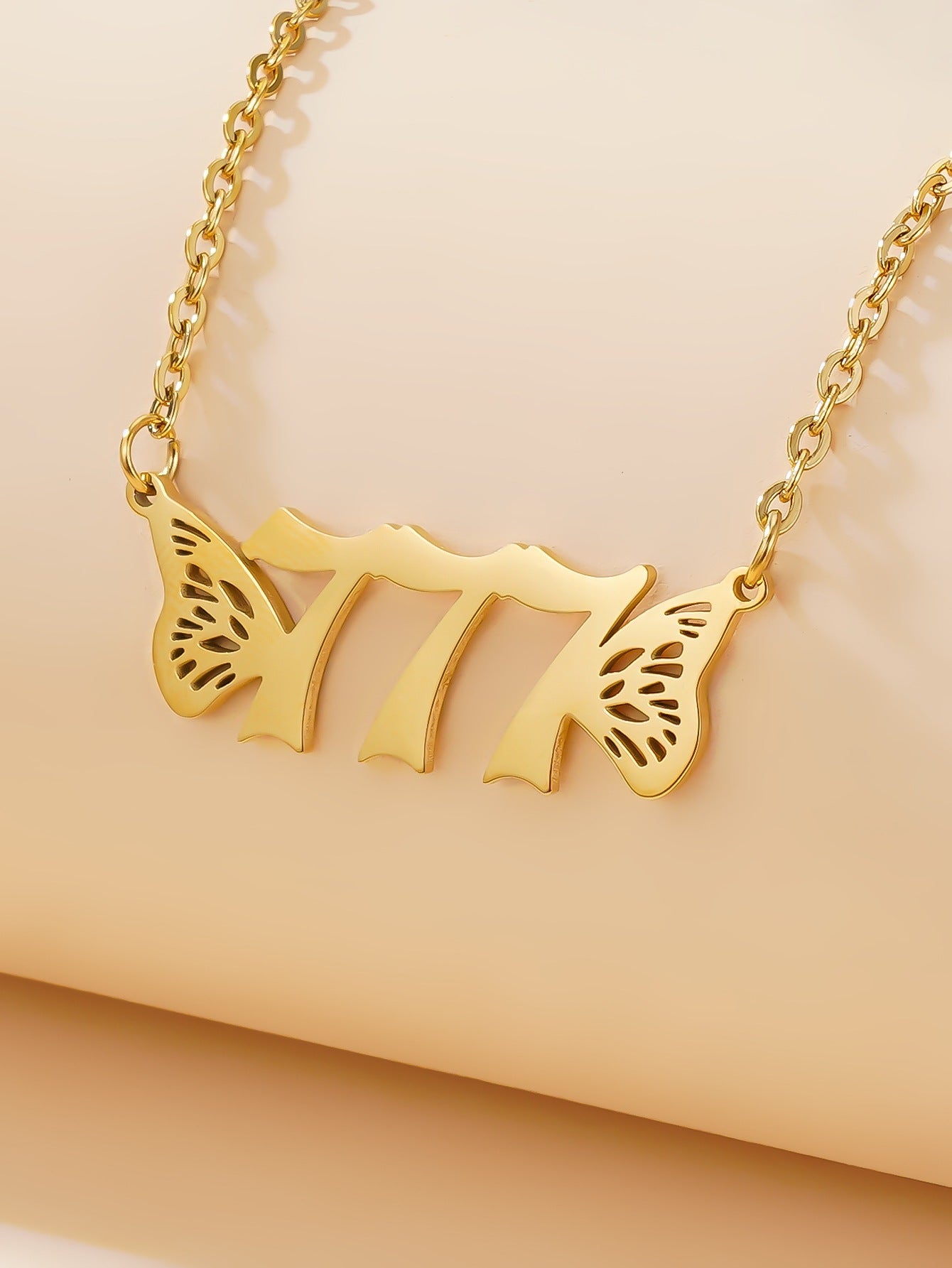 Golden Angel Number Necklace