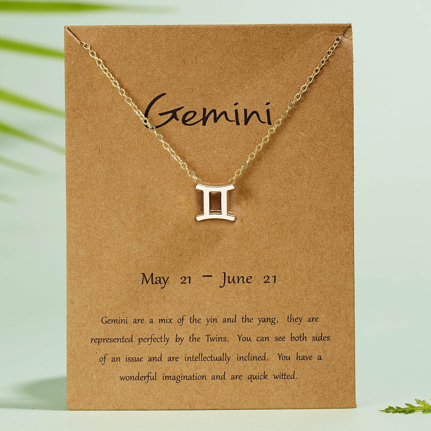 Gemini Dainty Zodiac Necklace