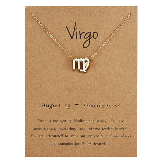 Virgo Dainty Zodiac Necklace