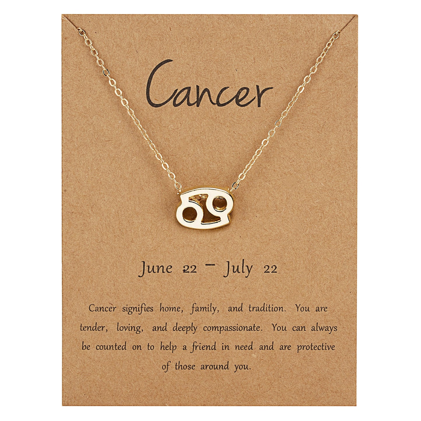 Cancer Dainty Zodiac Necklace