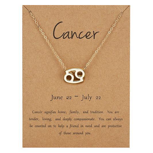 Cancer Dainty Zodiac Necklace