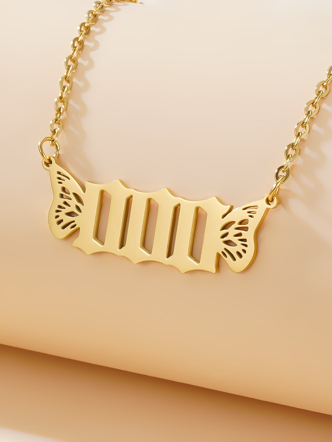 Golden Angel Number Necklace
