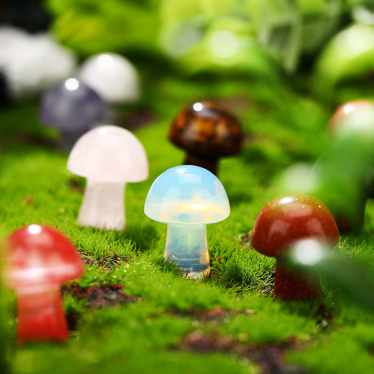 Mini Gemstone Crystal Mushroom