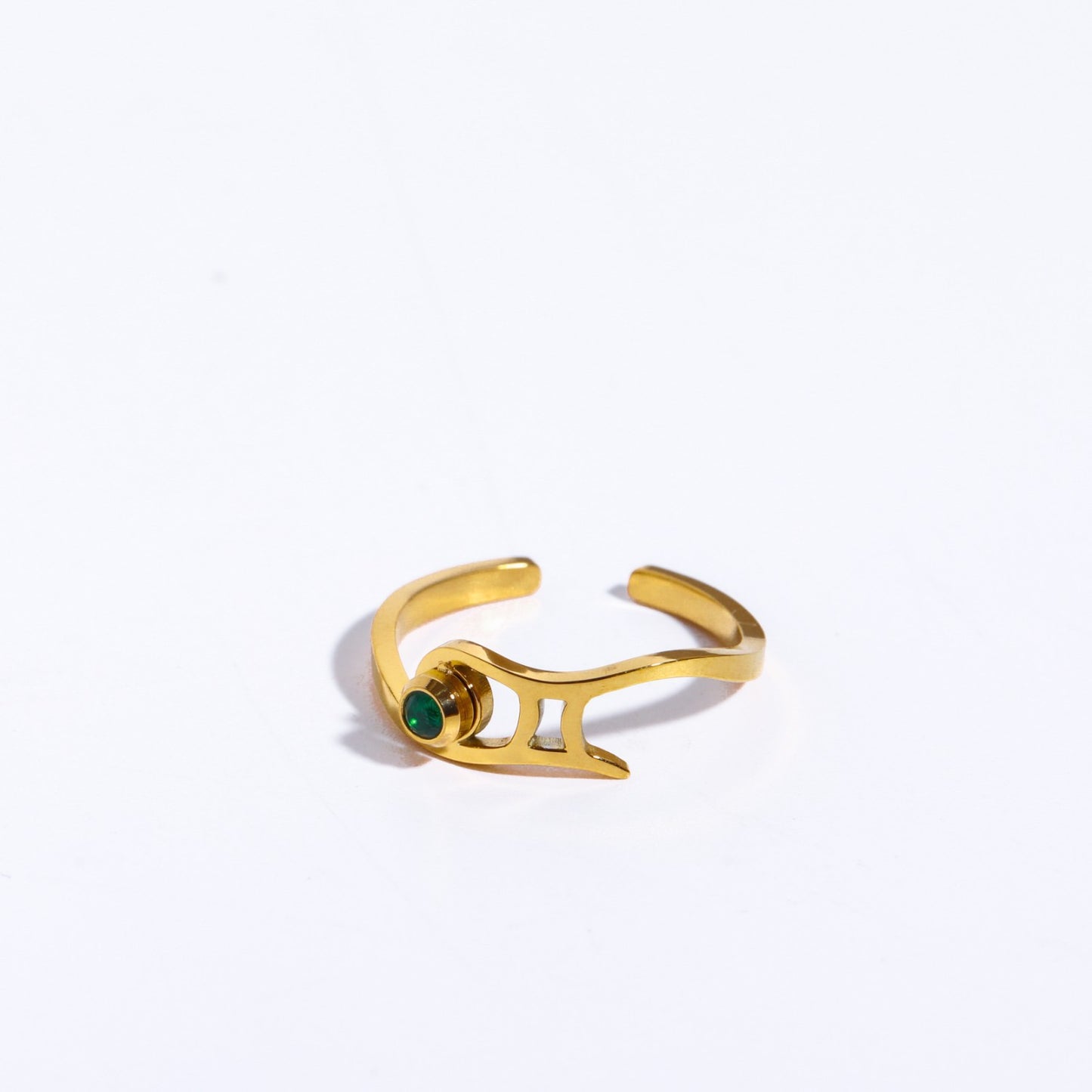 Birthstone Zodiac Open Ring