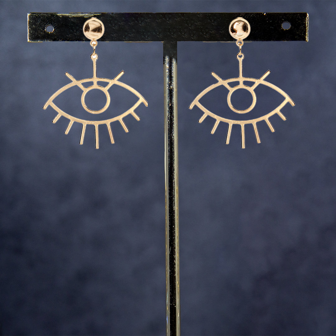 Exquisite Gold Eye-Evil Eye Earrings