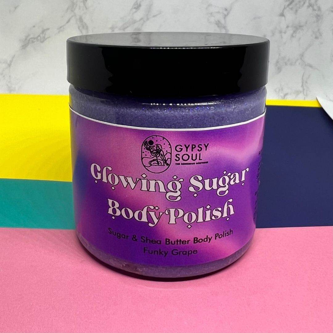 Glowing Sugar Body Polish - Funky Grape
