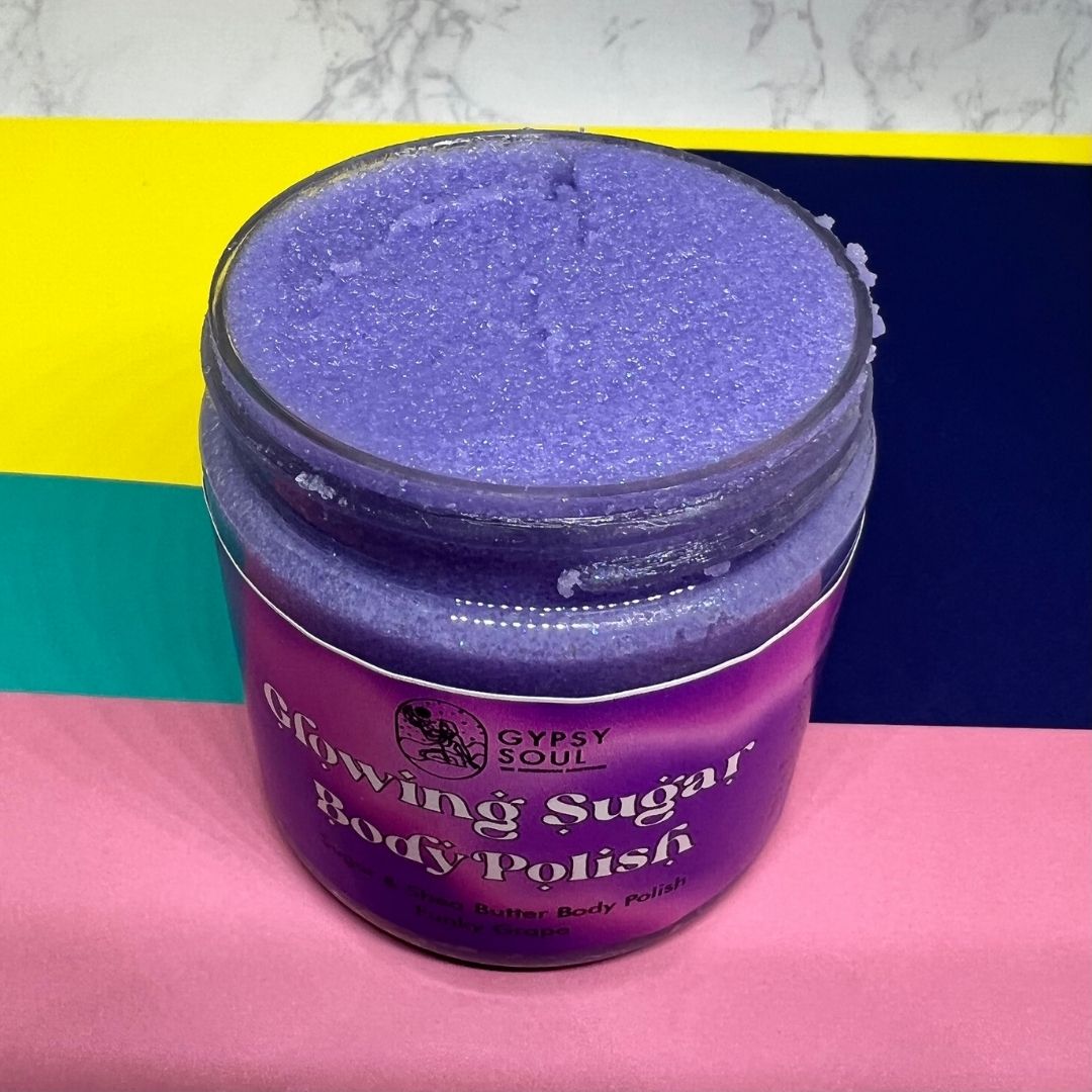 Glowing Sugar Body Polish - Funky Grape