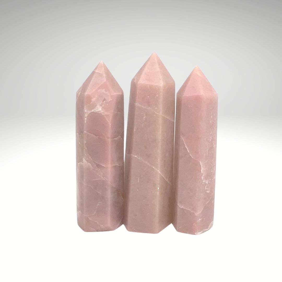 Pink Calcite Obelisk Crystal Tower