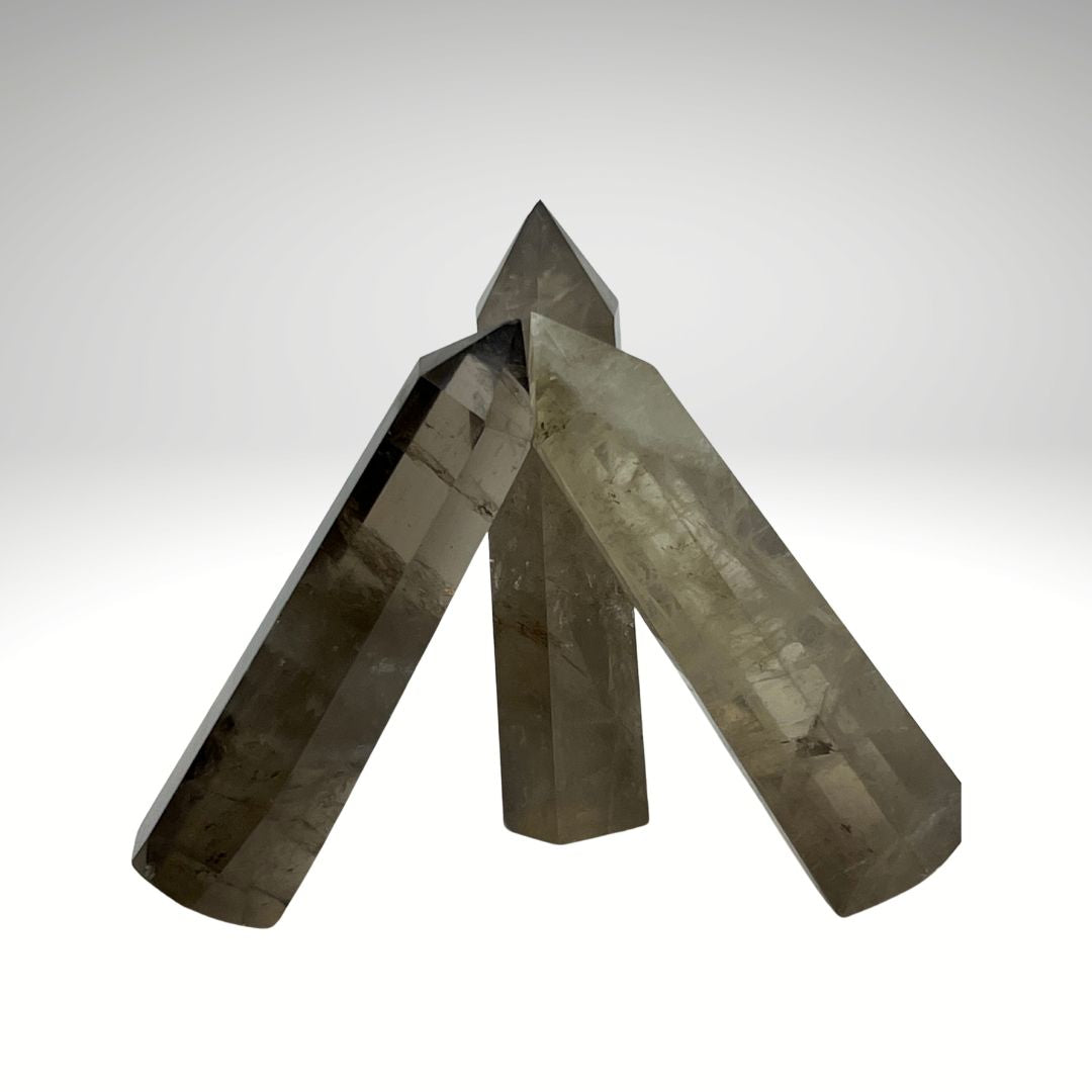 Smoky Quartz Obelisk Crystal Tower