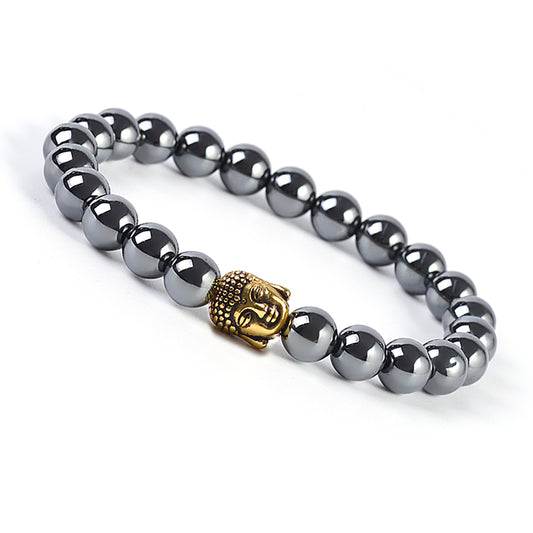 Buddha Bracelet - Hematite