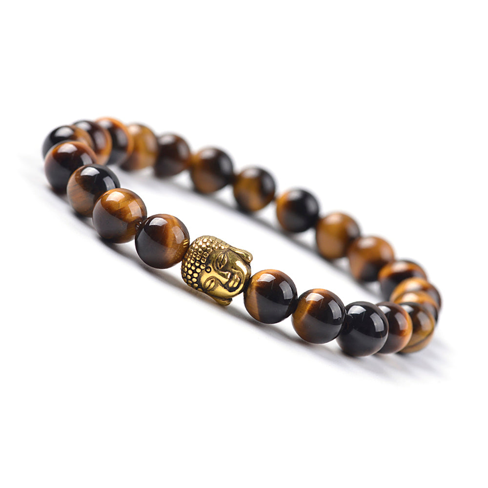 Buddha Bracelet - Tiger Eye Stone