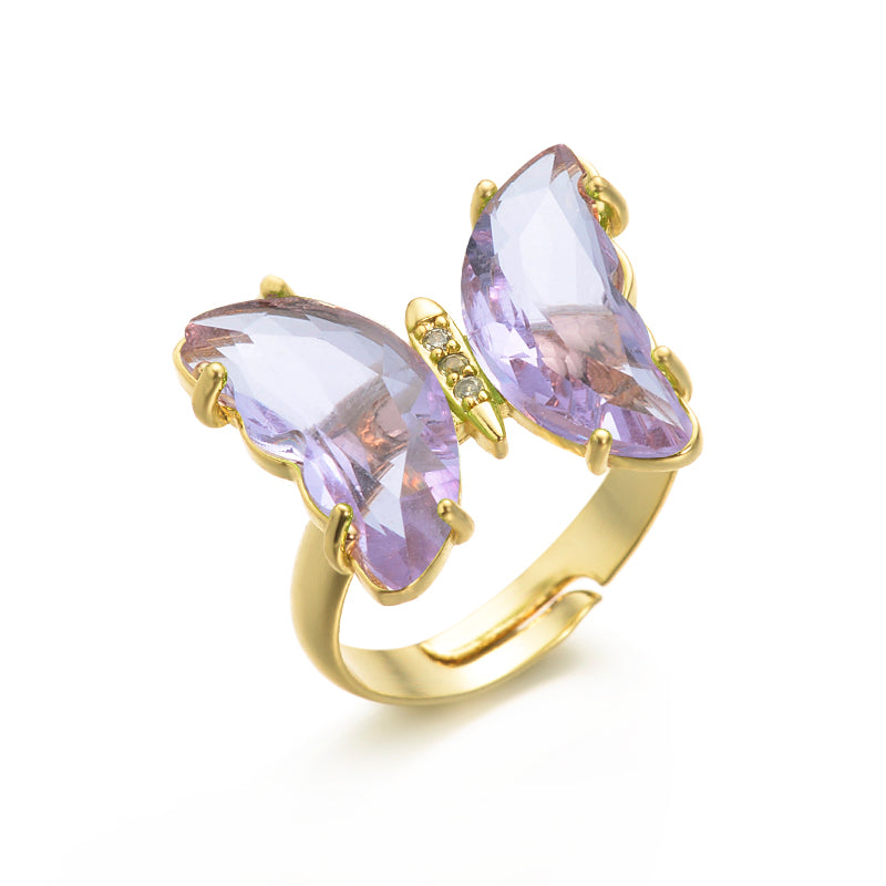 Butterfly Ring - Violet