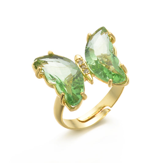 Butterfly Ring - Green
