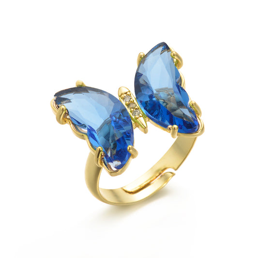 Butterfly Ring - Blue