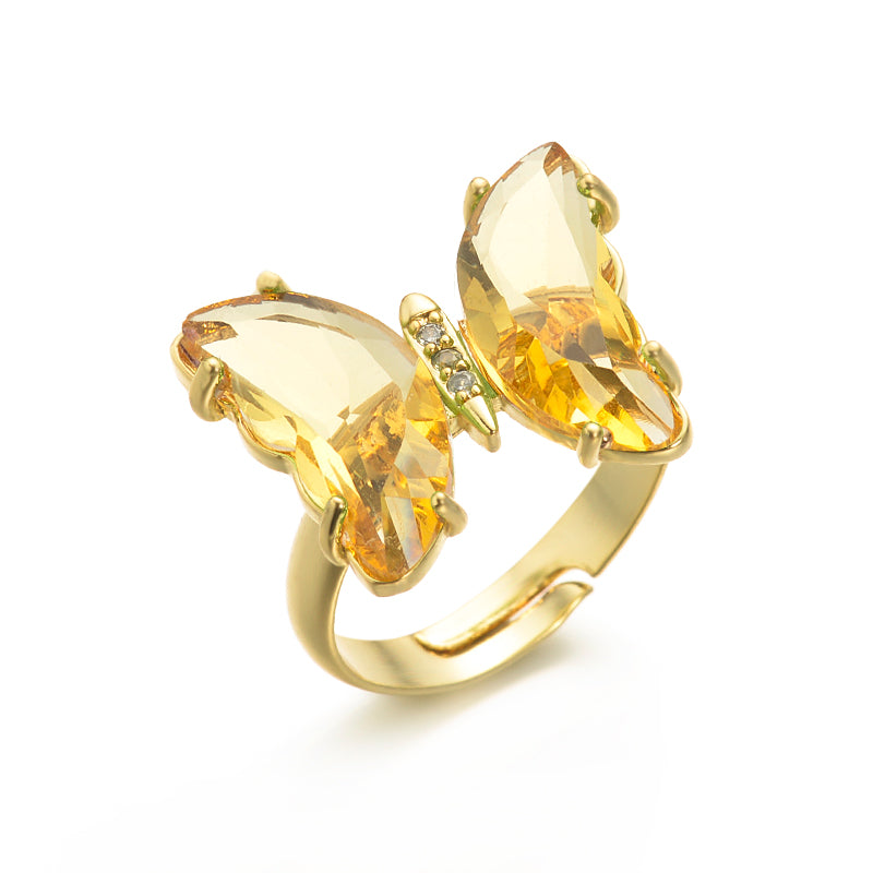 Butterfly Ring - Yellow