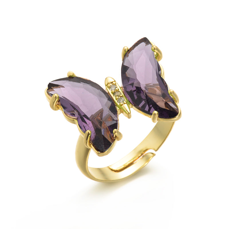 Butterfly Ring - Purple